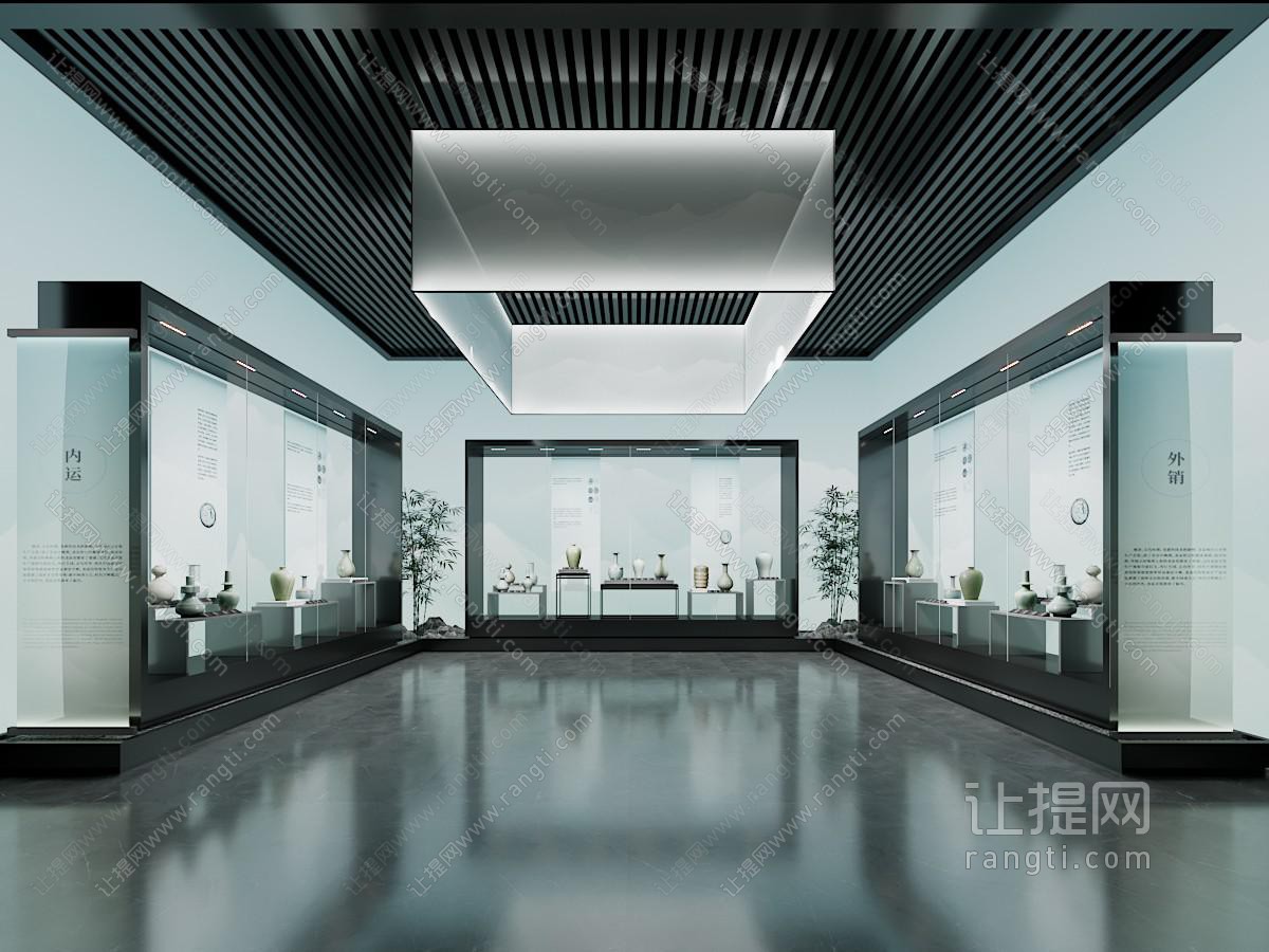 新中式瓷器博物馆展厅