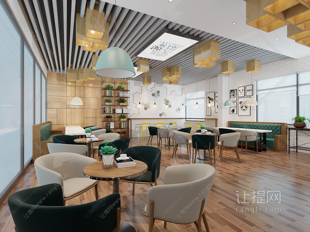 现代公司茶水间 休闲区