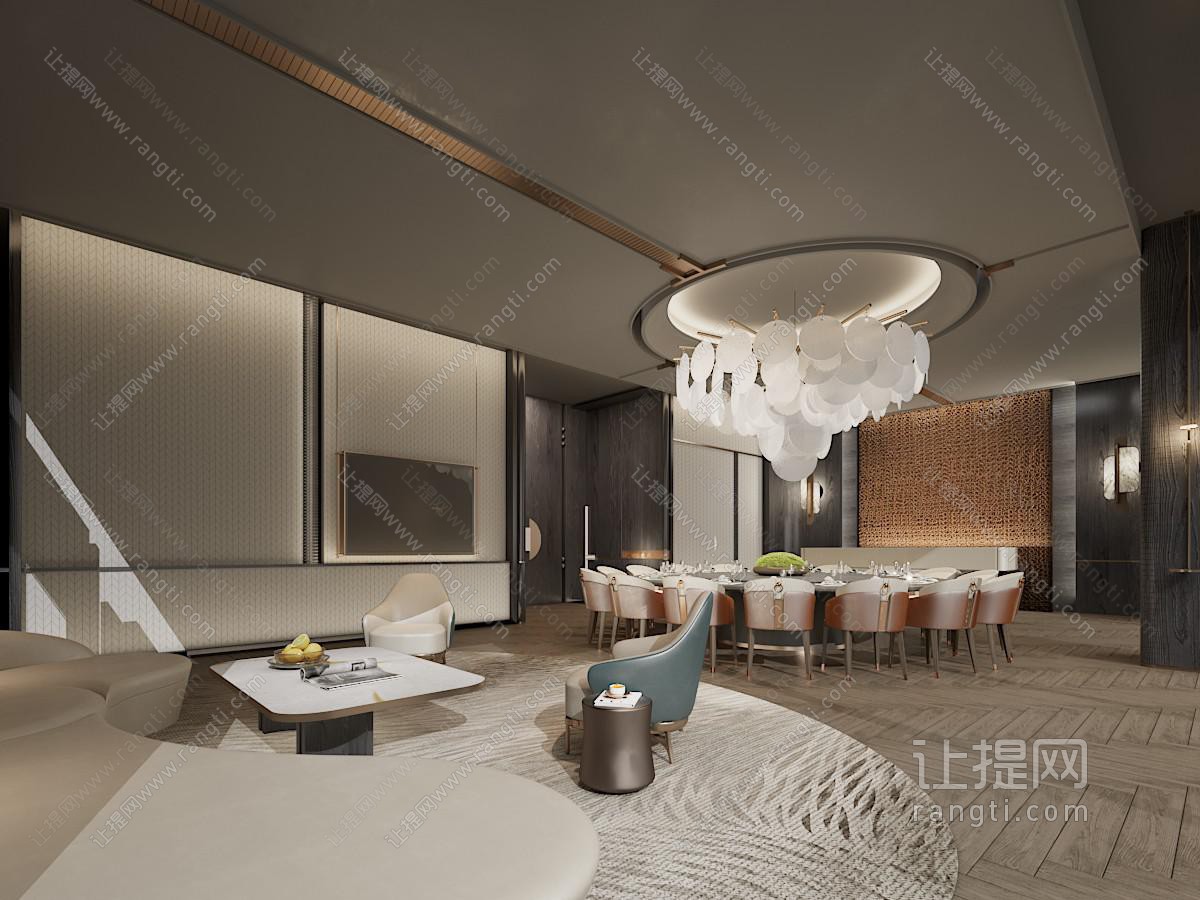 新中式酒店包厢包间