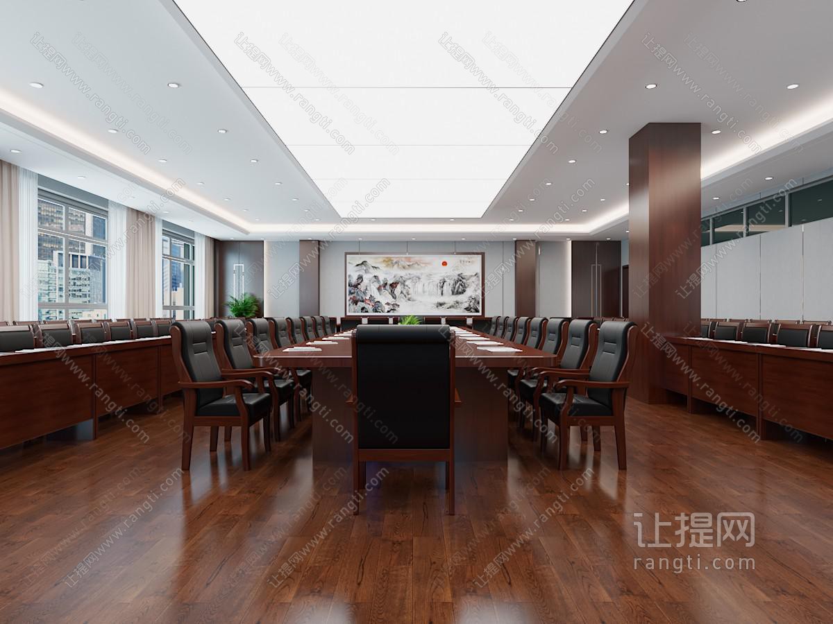 现代党建文化会议室