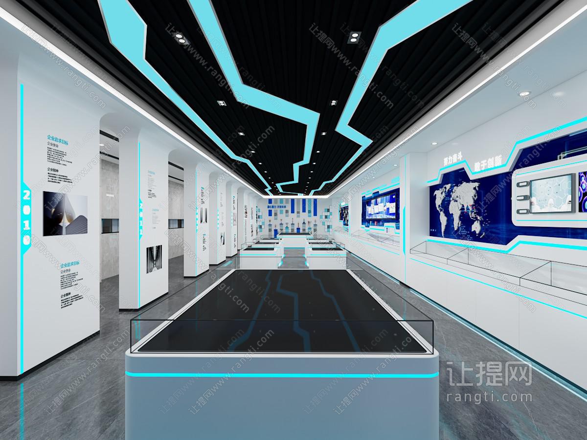 现代展厅展览