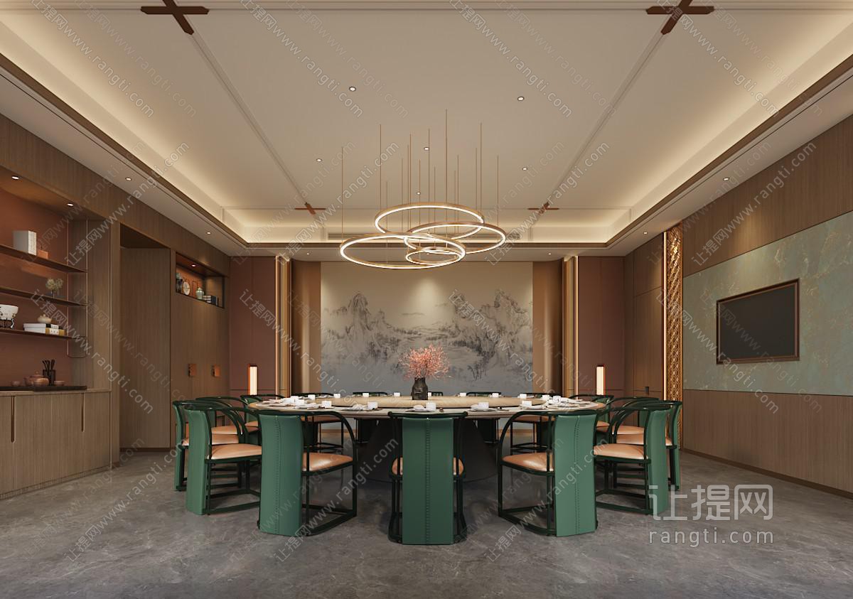 新中式酒店包厢包间