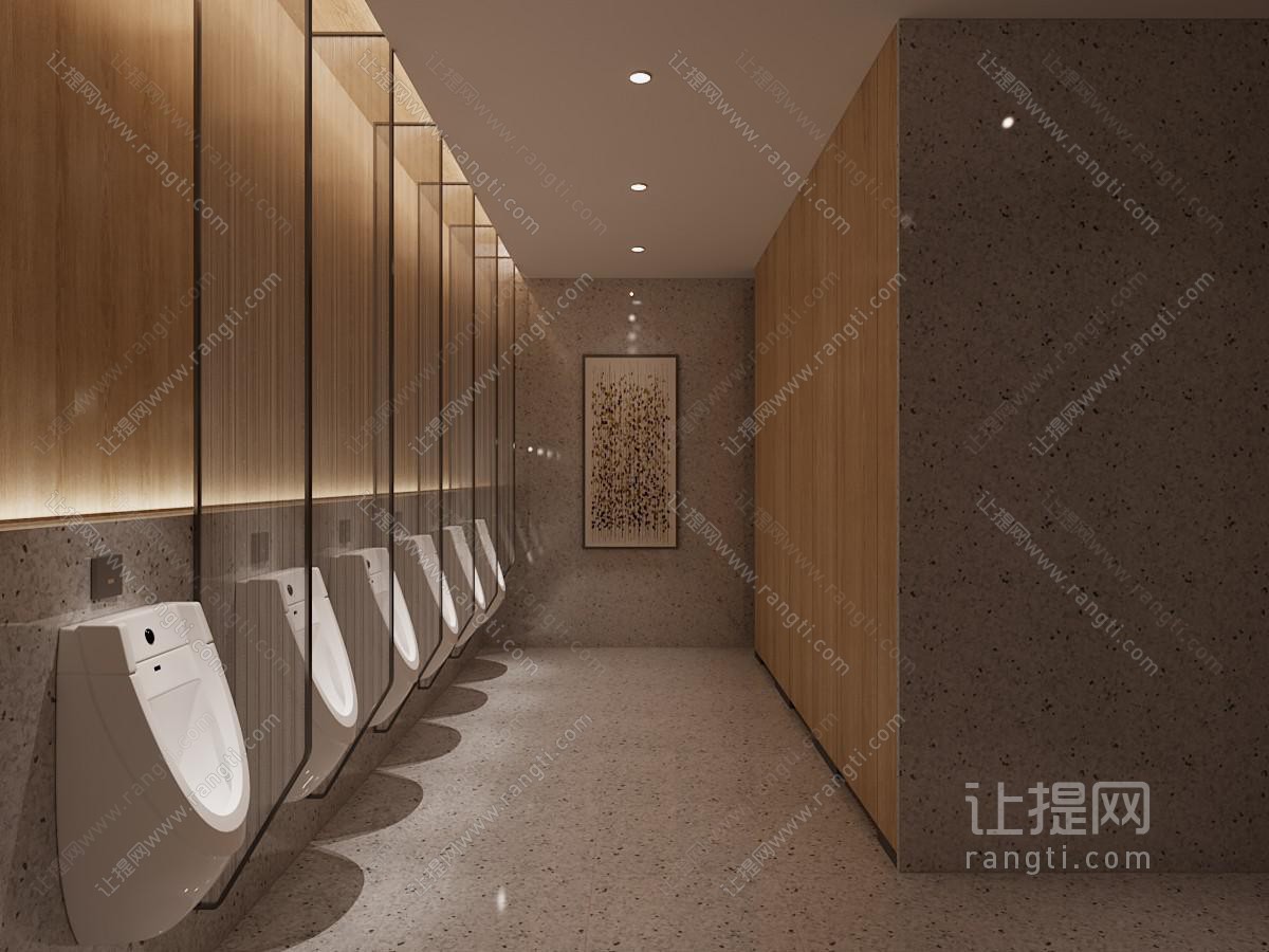 现代公共卫生间