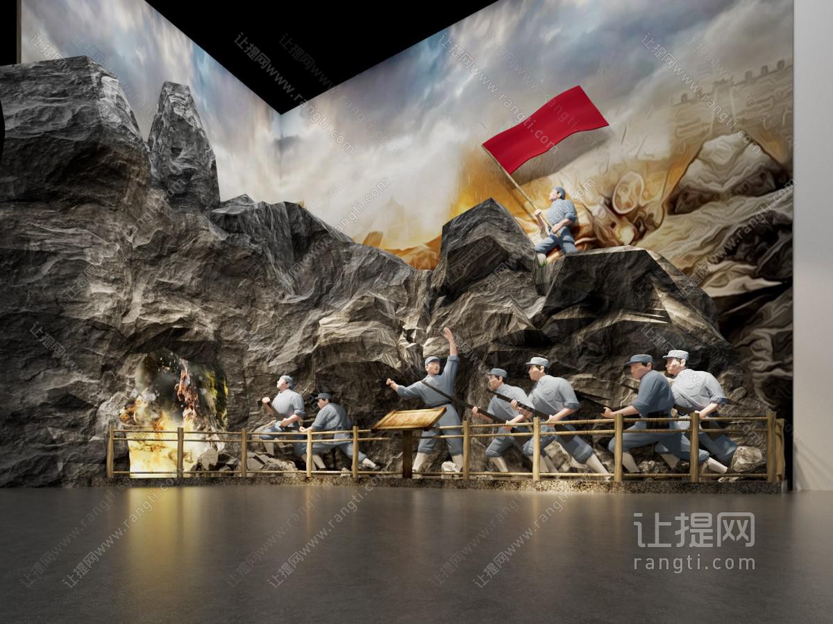 现代抗日战争展厅展览