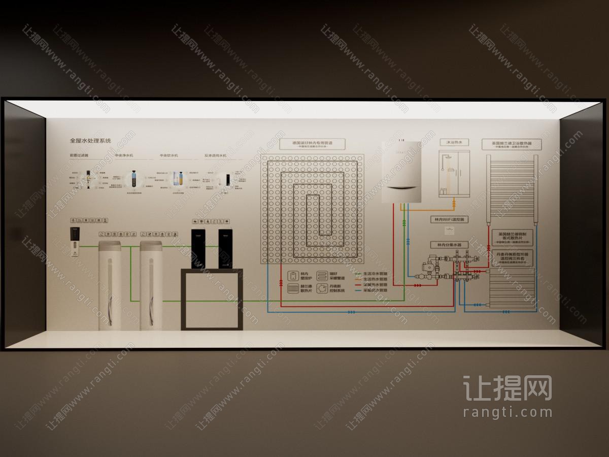 现代展示墙