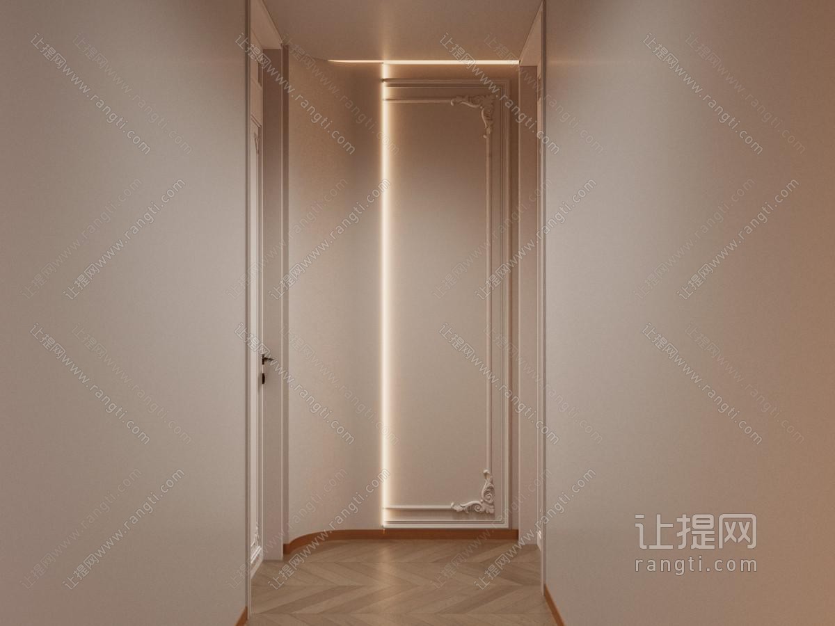 法式玄关背景墙