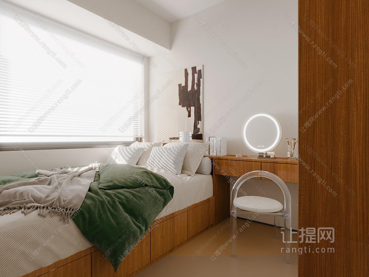 现代奶油风卫生间