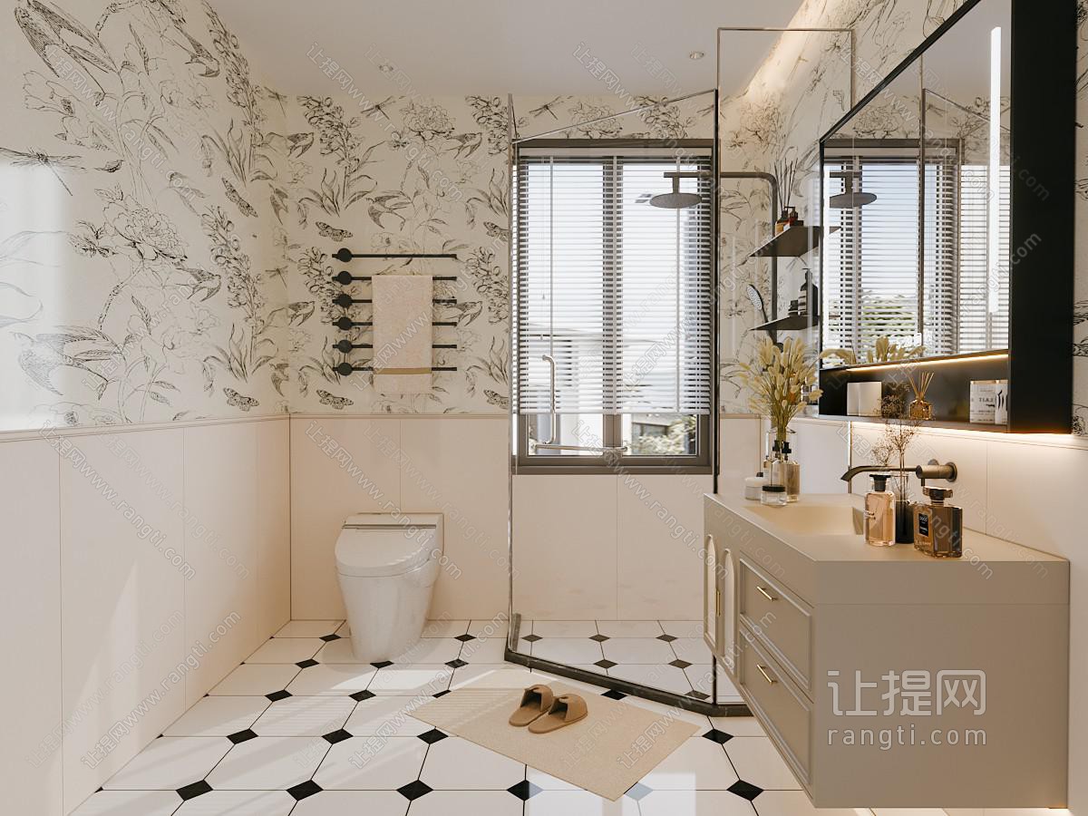 法式中古风卫生间