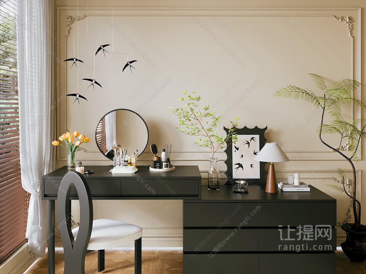 中古风梳妆台