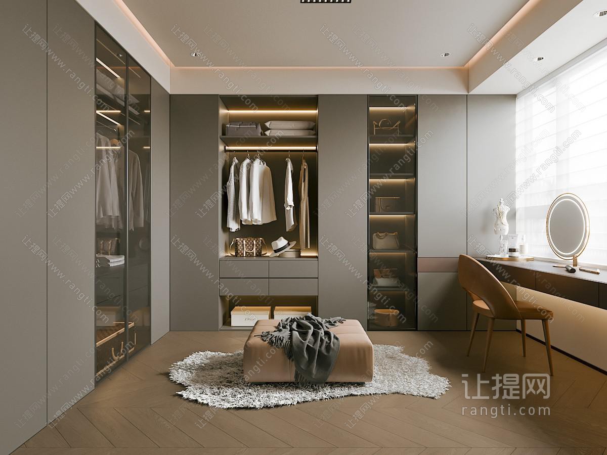 现代衣帽间