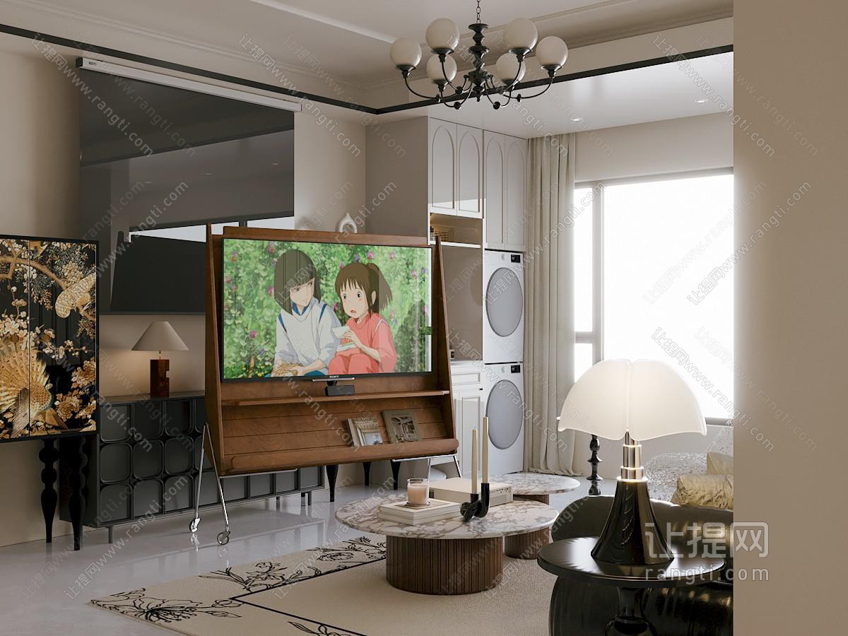 中古风客厅餐厅