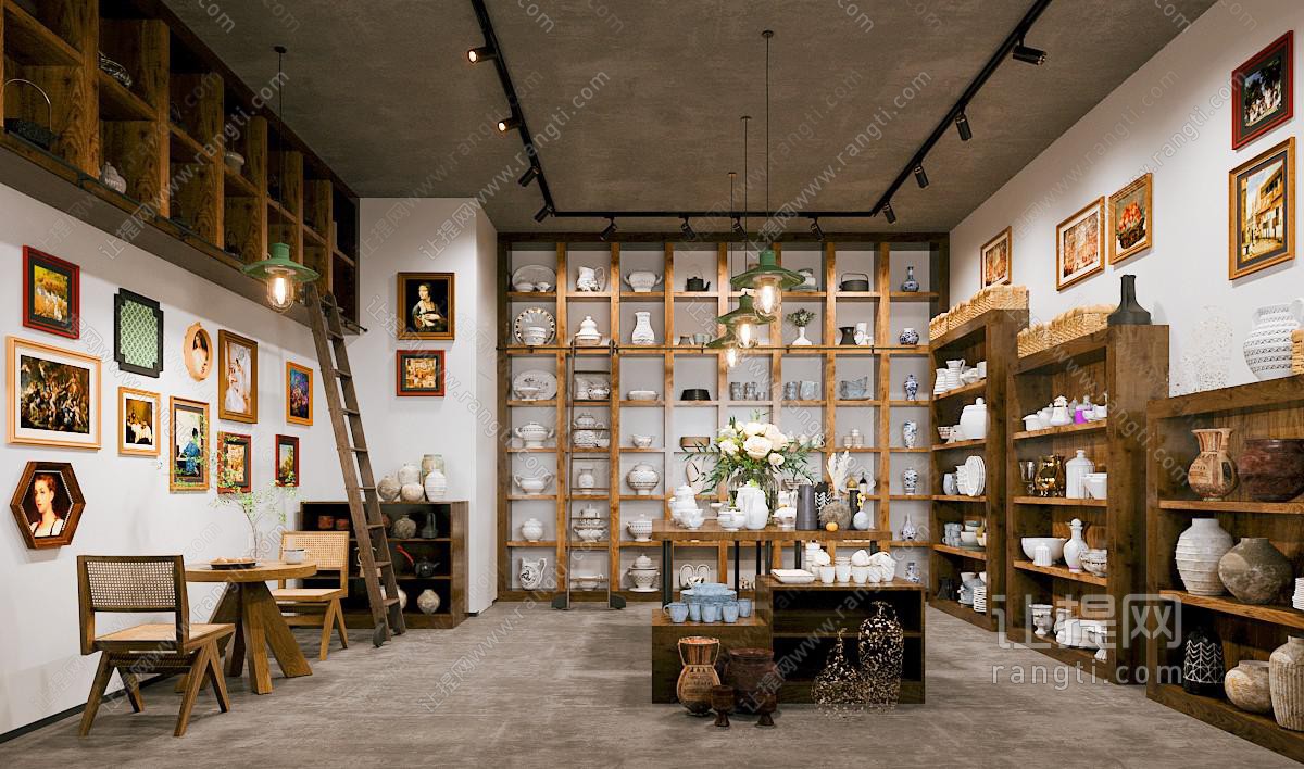 侘寂瓷器店茶具店铺