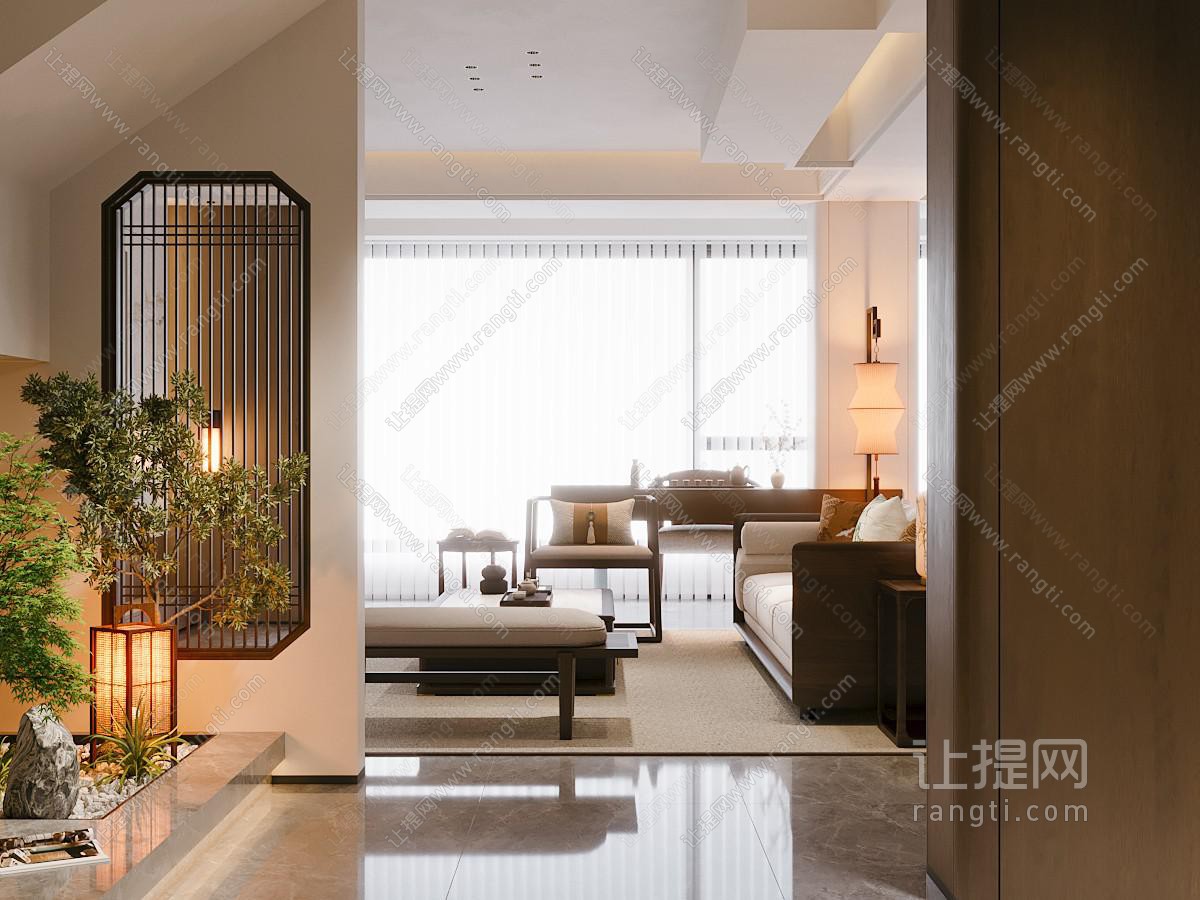 新中式客厅餐厅