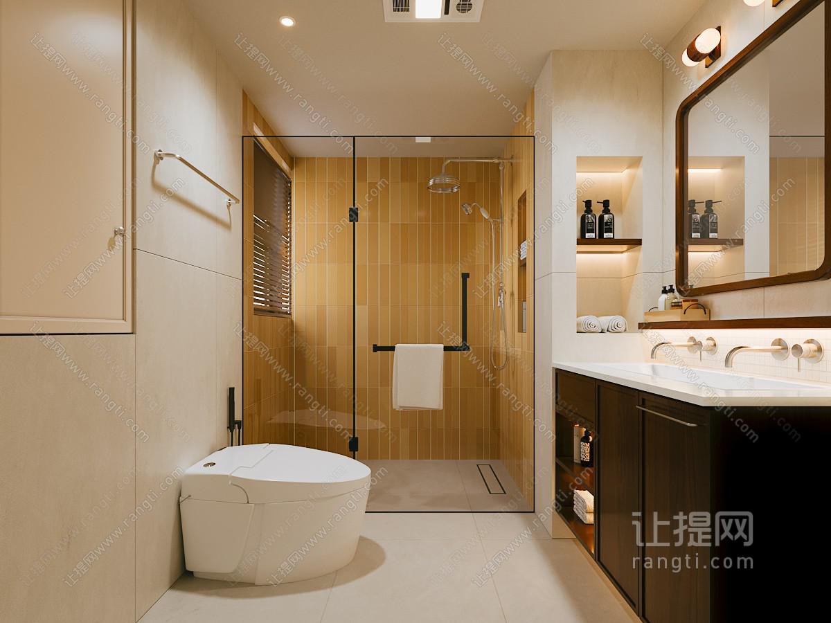 中古风卫生间