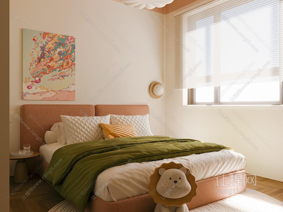 奶油风卧室 女孩房 多巴胺儿童房