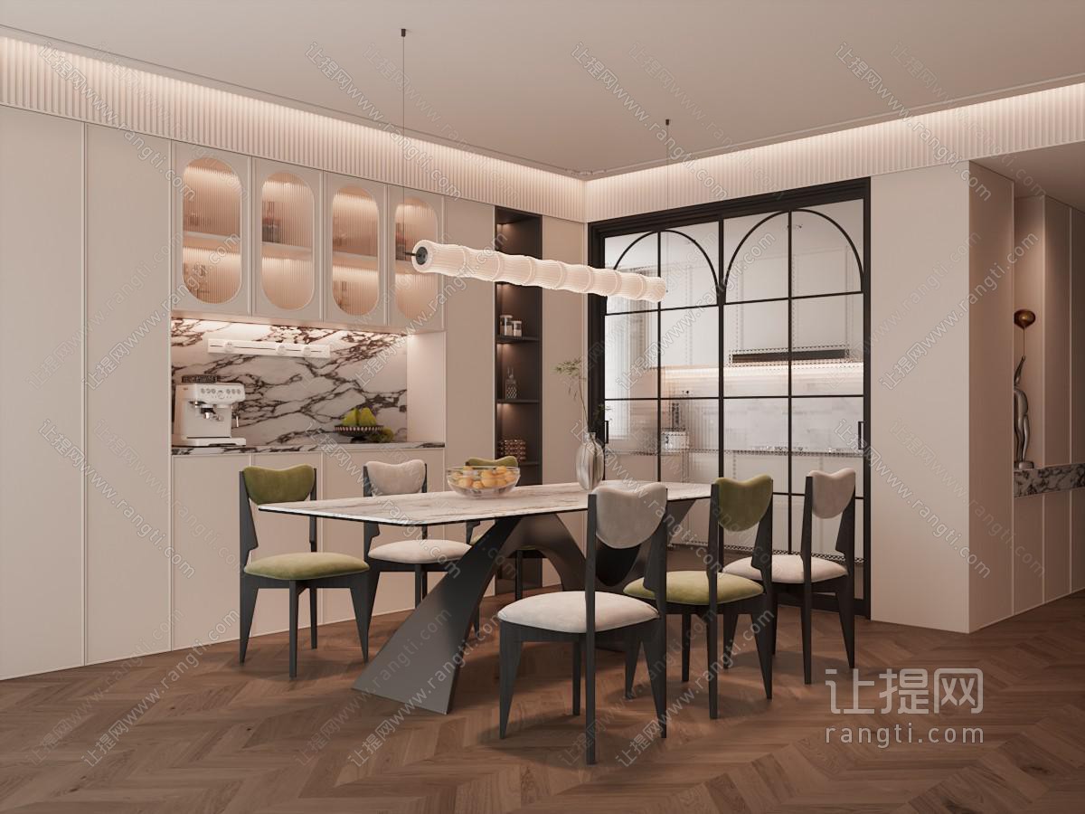 法式奶油风餐厅