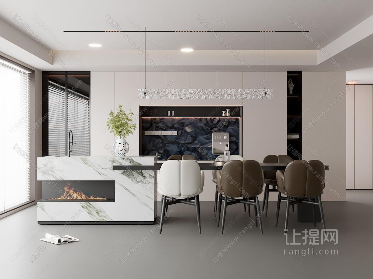 现代中岛餐厅