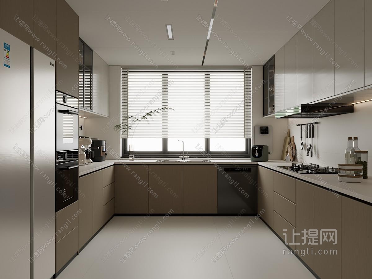 现代厨房 橱柜