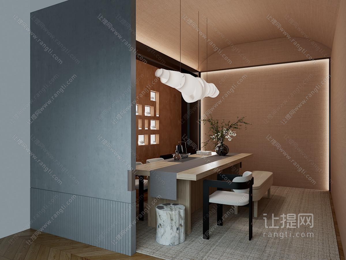 现代会所茶室