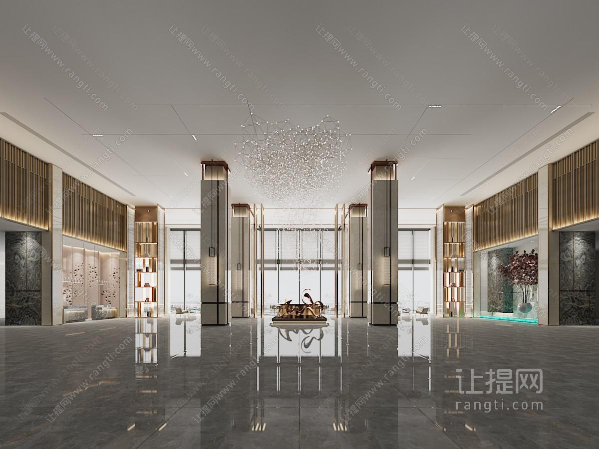 中式酒店大堂
