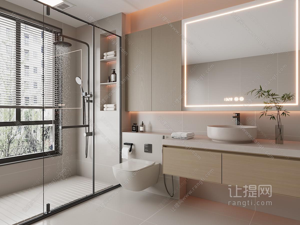 现代奶油卫生间