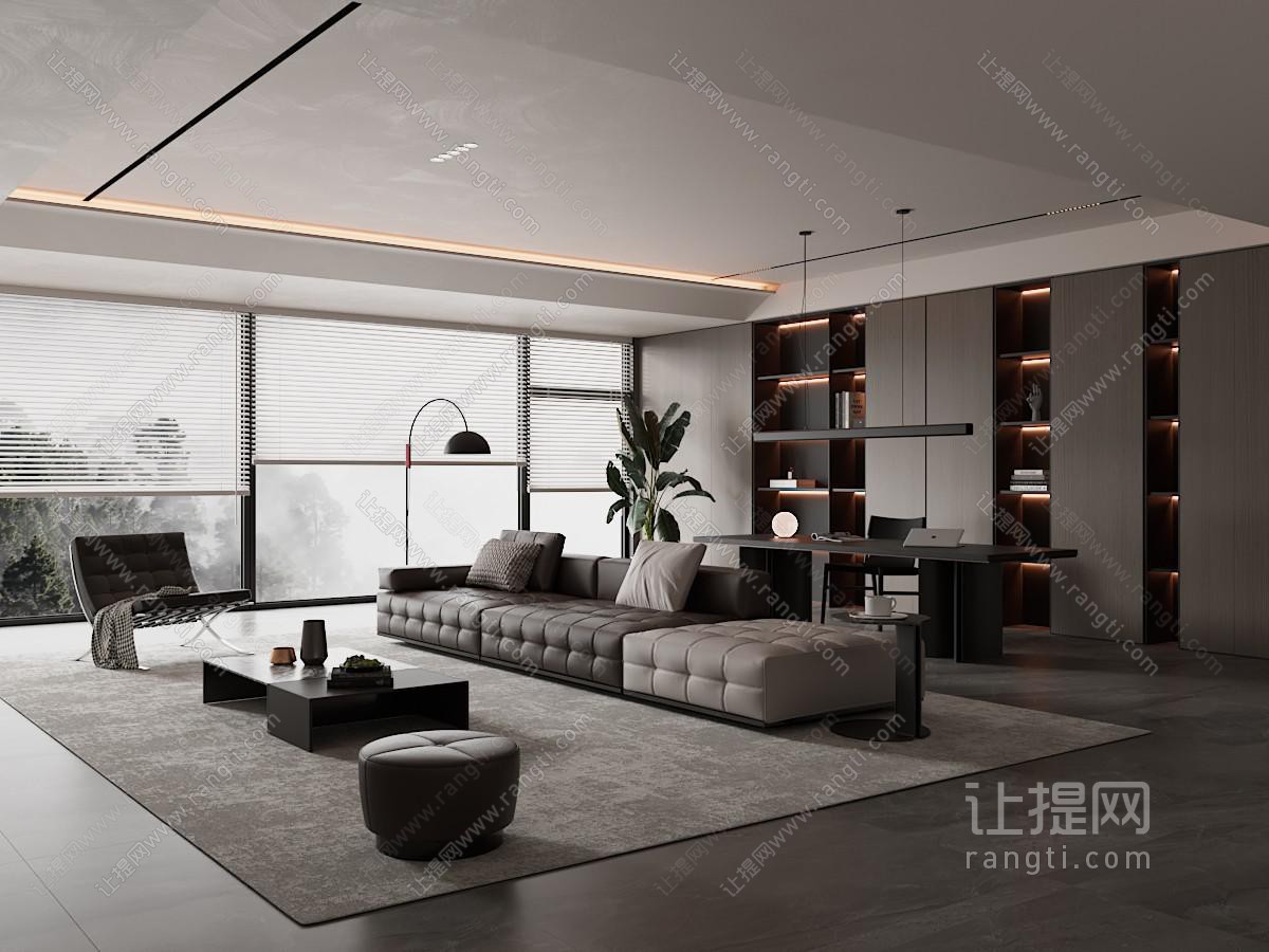 意式客厅 沙发组合
