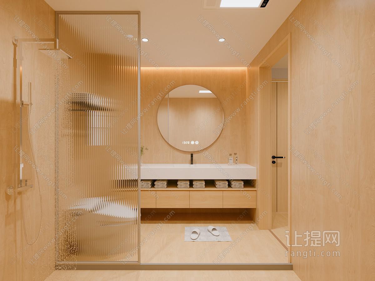 现代酒店卫生间 浴室