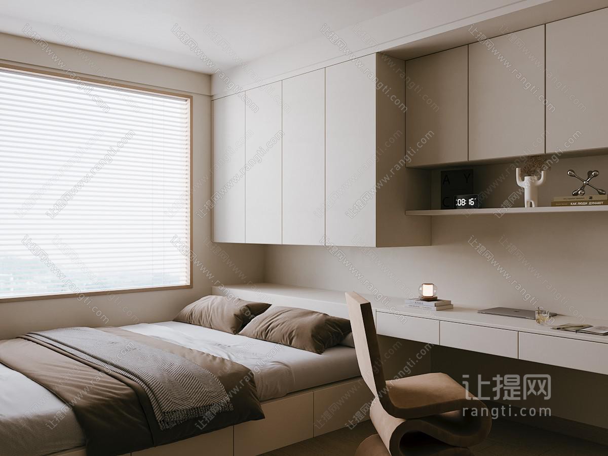 现代简约榻榻米卧室