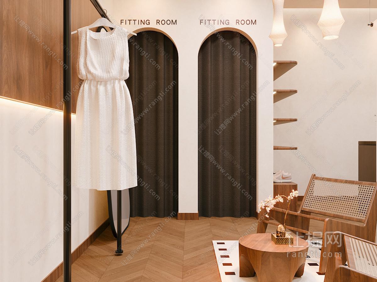 复古侘寂风服装店 复古女装店