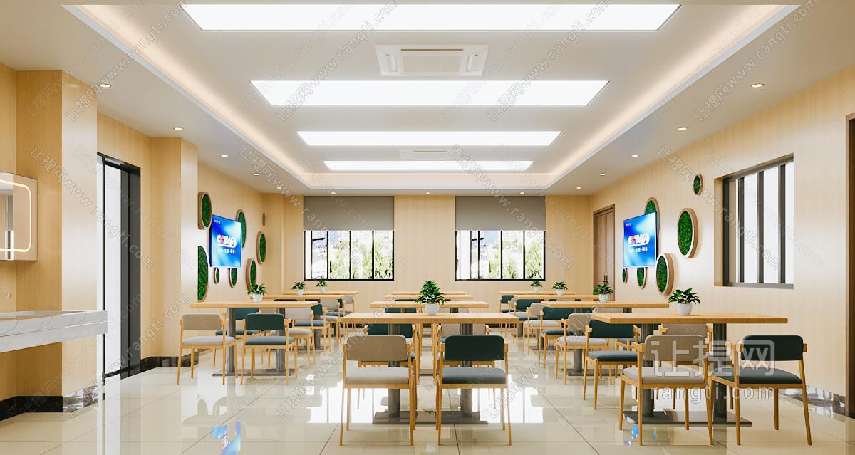 现代食堂 员工餐厅