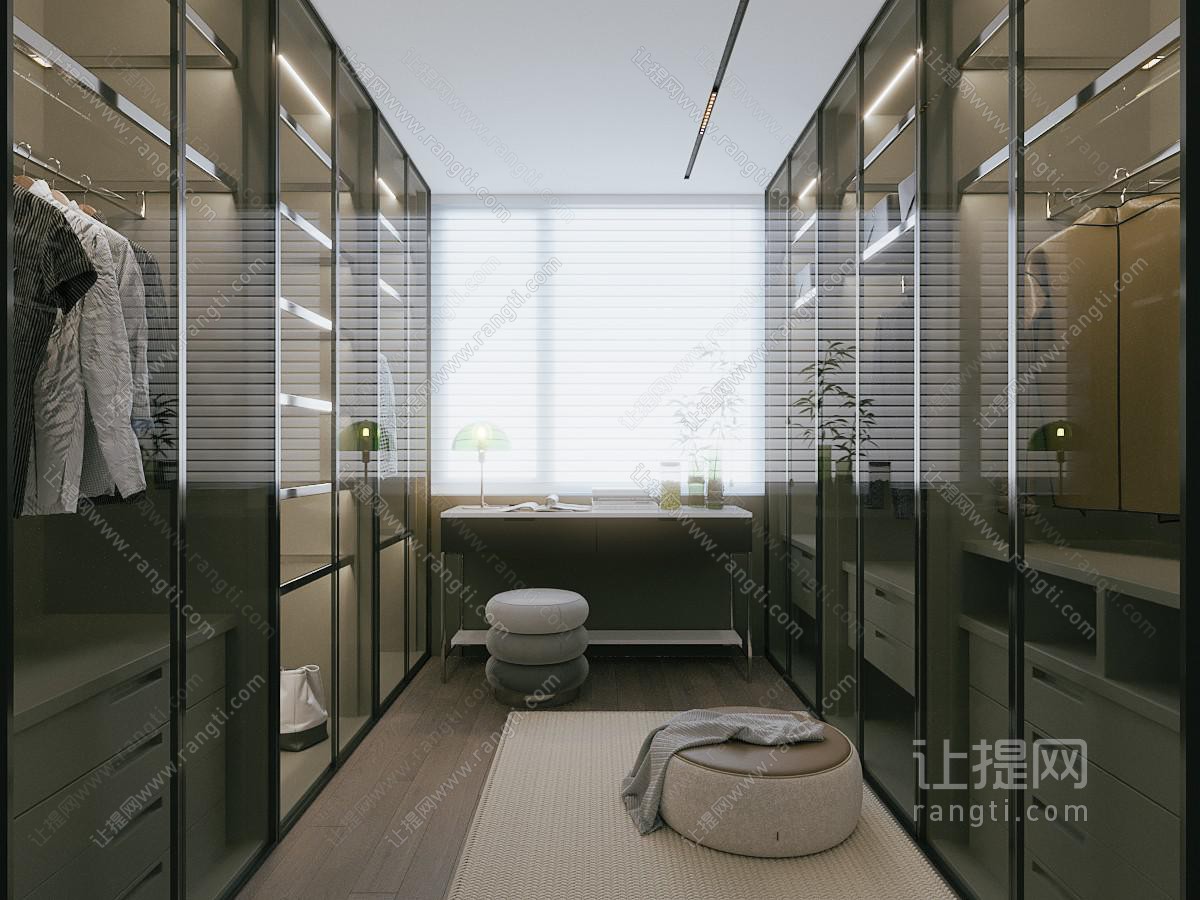 现代衣帽间