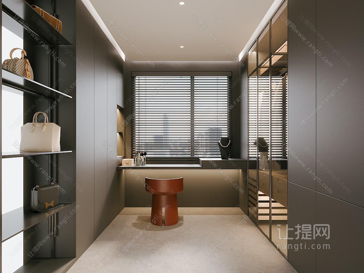 现代衣帽间
