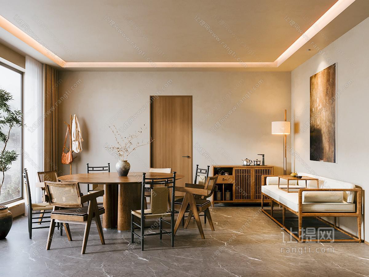 侘寂风中古包厢
