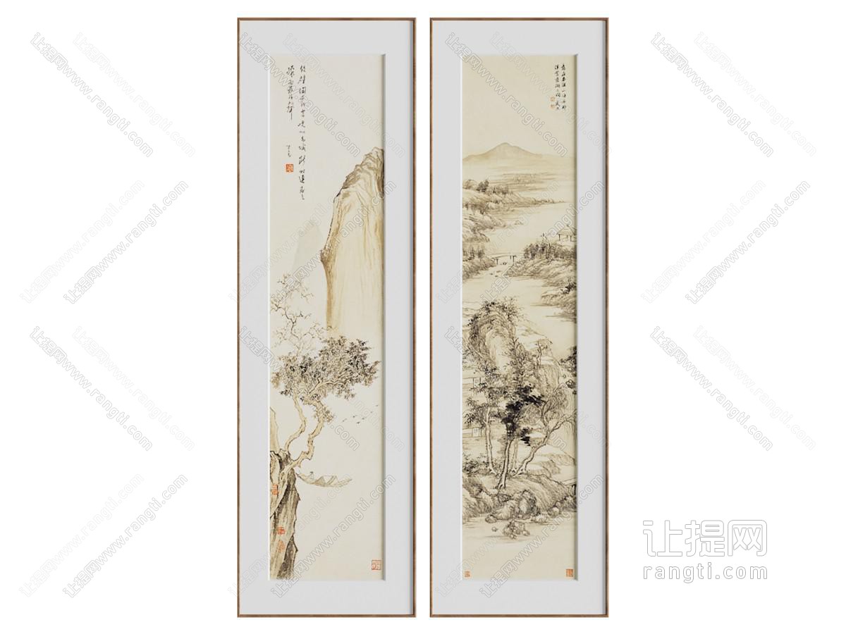 新中式水墨装饰画 挂画
