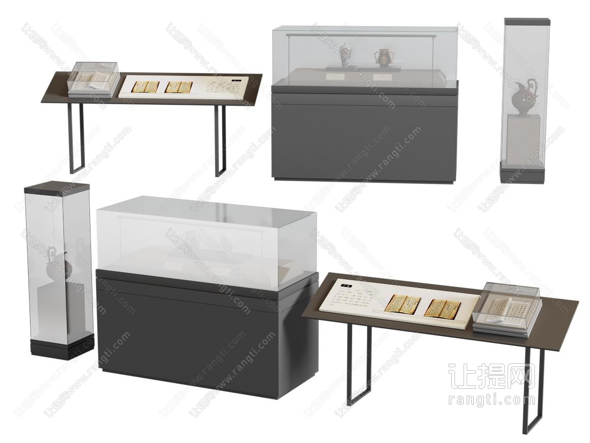 现代展柜 博物馆展台