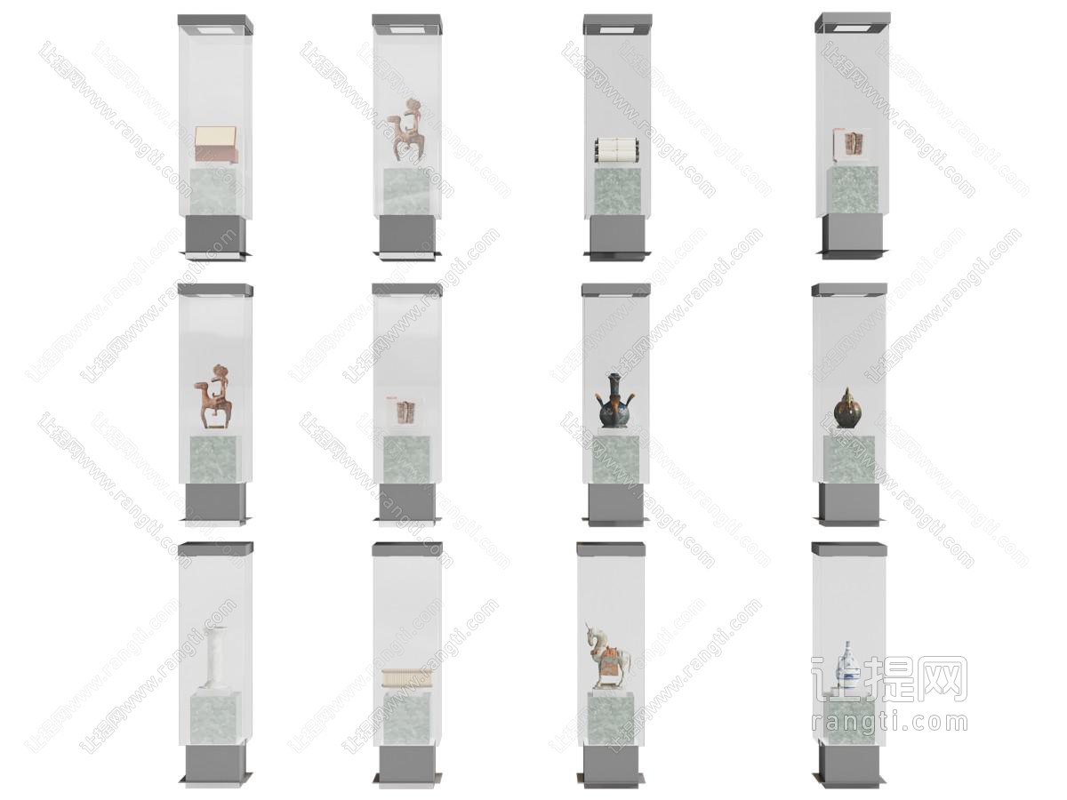 新中式展台 展柜