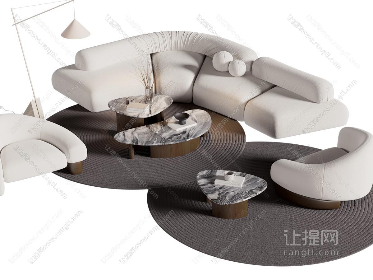 现代组合沙发