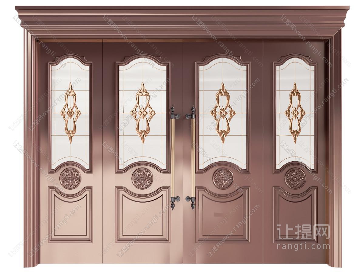 入户大门 别墅大门 双开门
