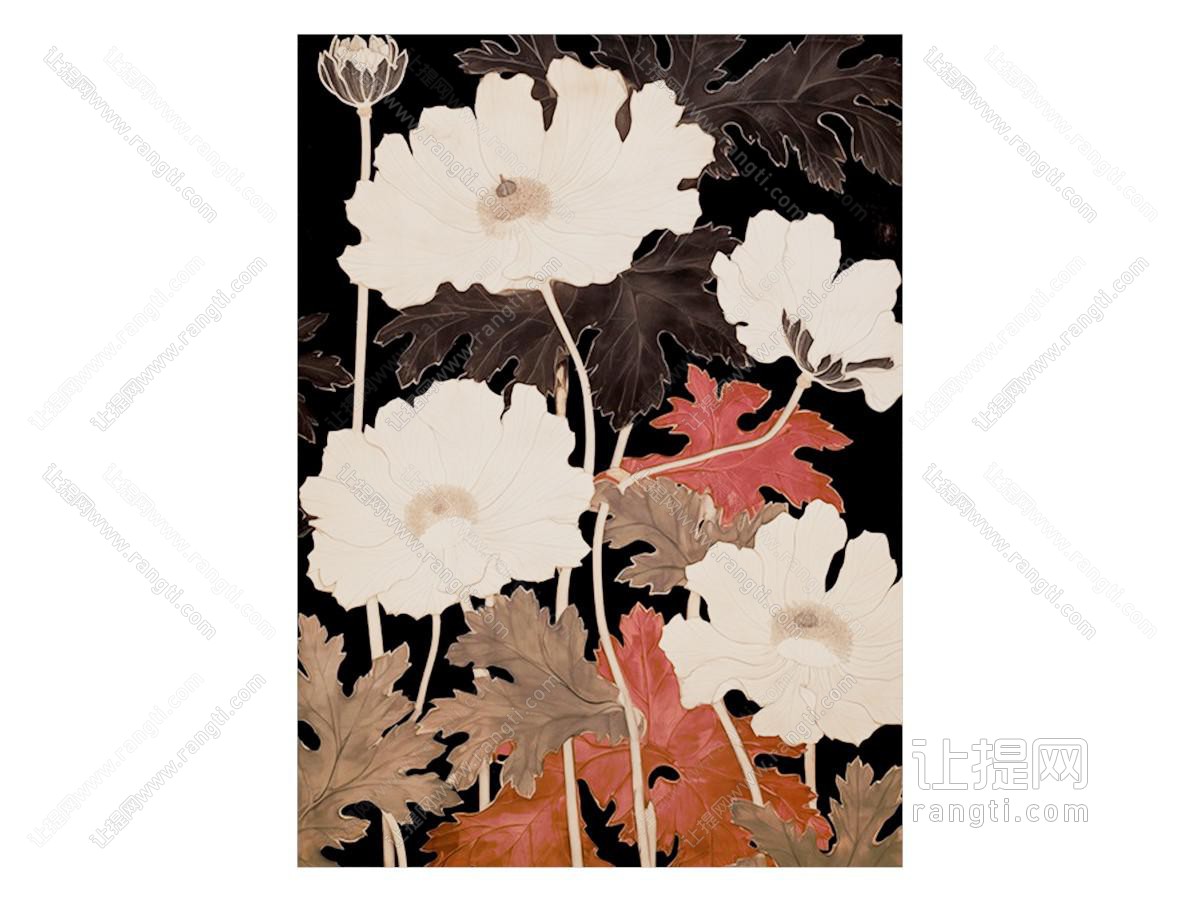 中古风复古挂画 书房挂画 床头挂画 客厅挂画 玄关挂画