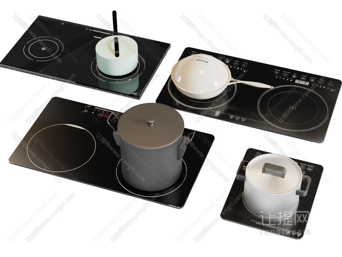 现代电磁炉 锅具 厨房电器
