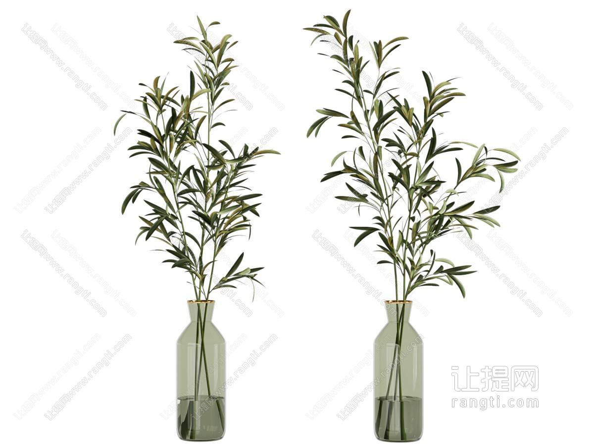 现代意式花艺 绿植摆件 花瓶花卉