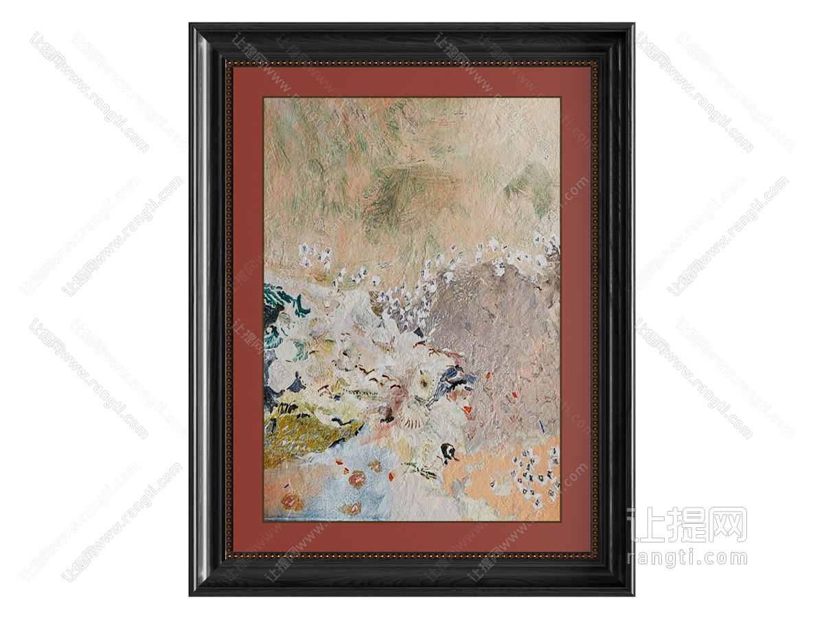 美式抽象挂画 油画