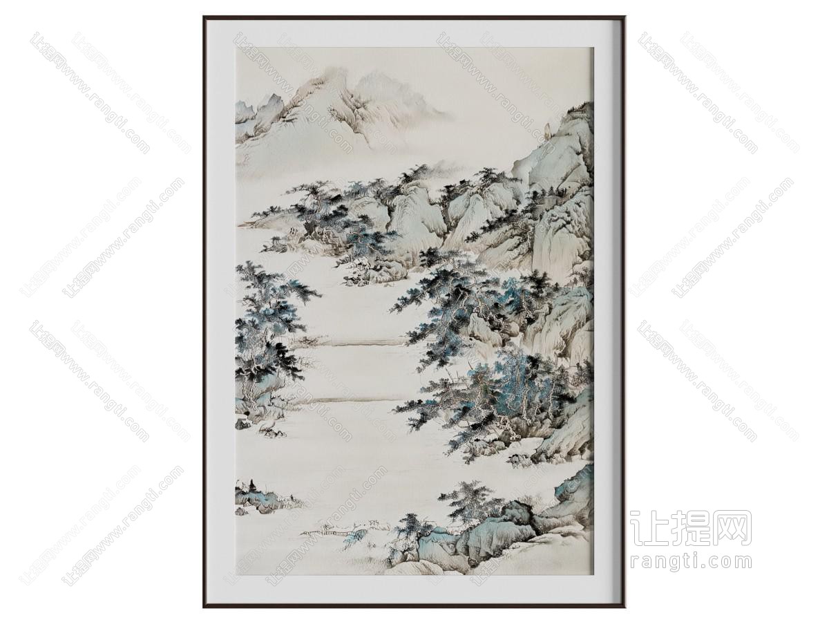 新中式挂画 山水画