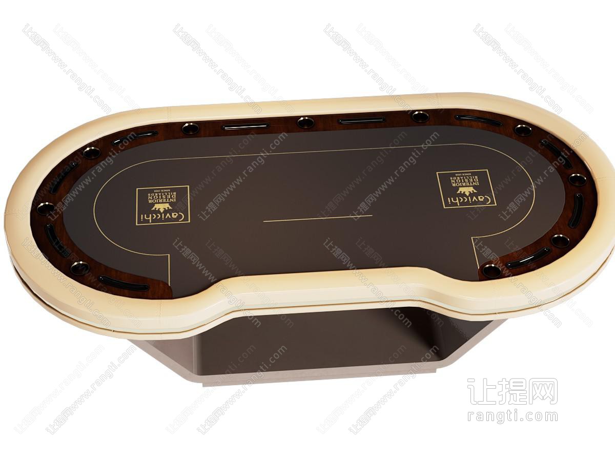现代赌桌 扑克桌 牌桌 桌子 棋牌桌 扑克桌