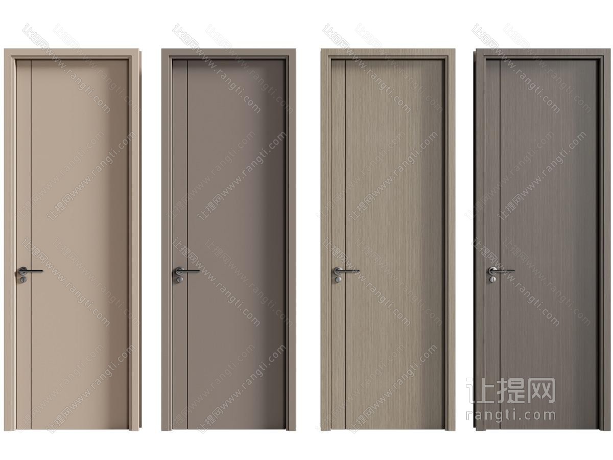 现代室内门 单开门 房间门 木门