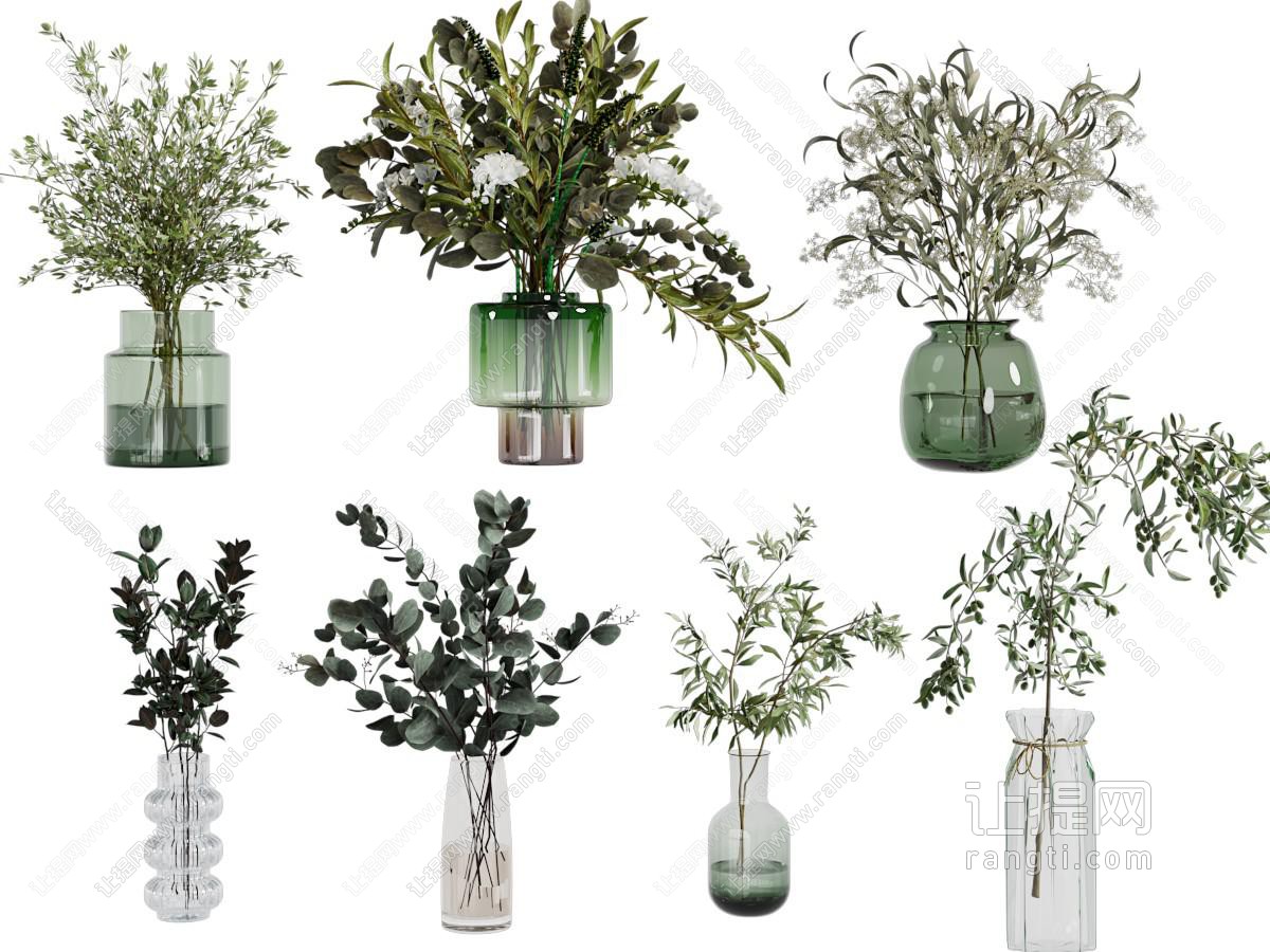 现代水生植物 花瓶花卉