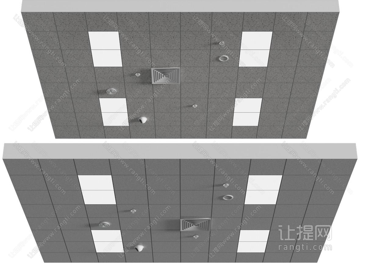 现代矿棉板吊顶