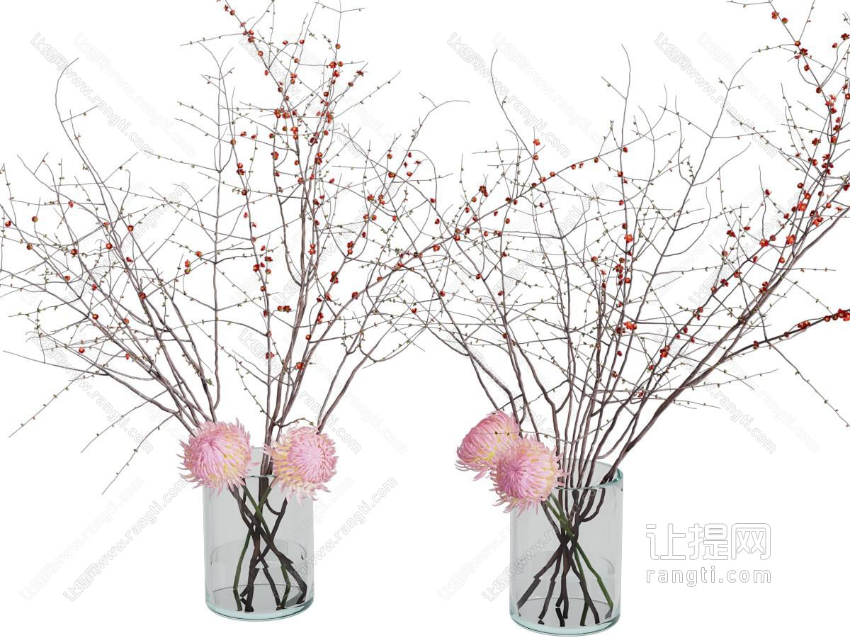 现代花瓶花艺