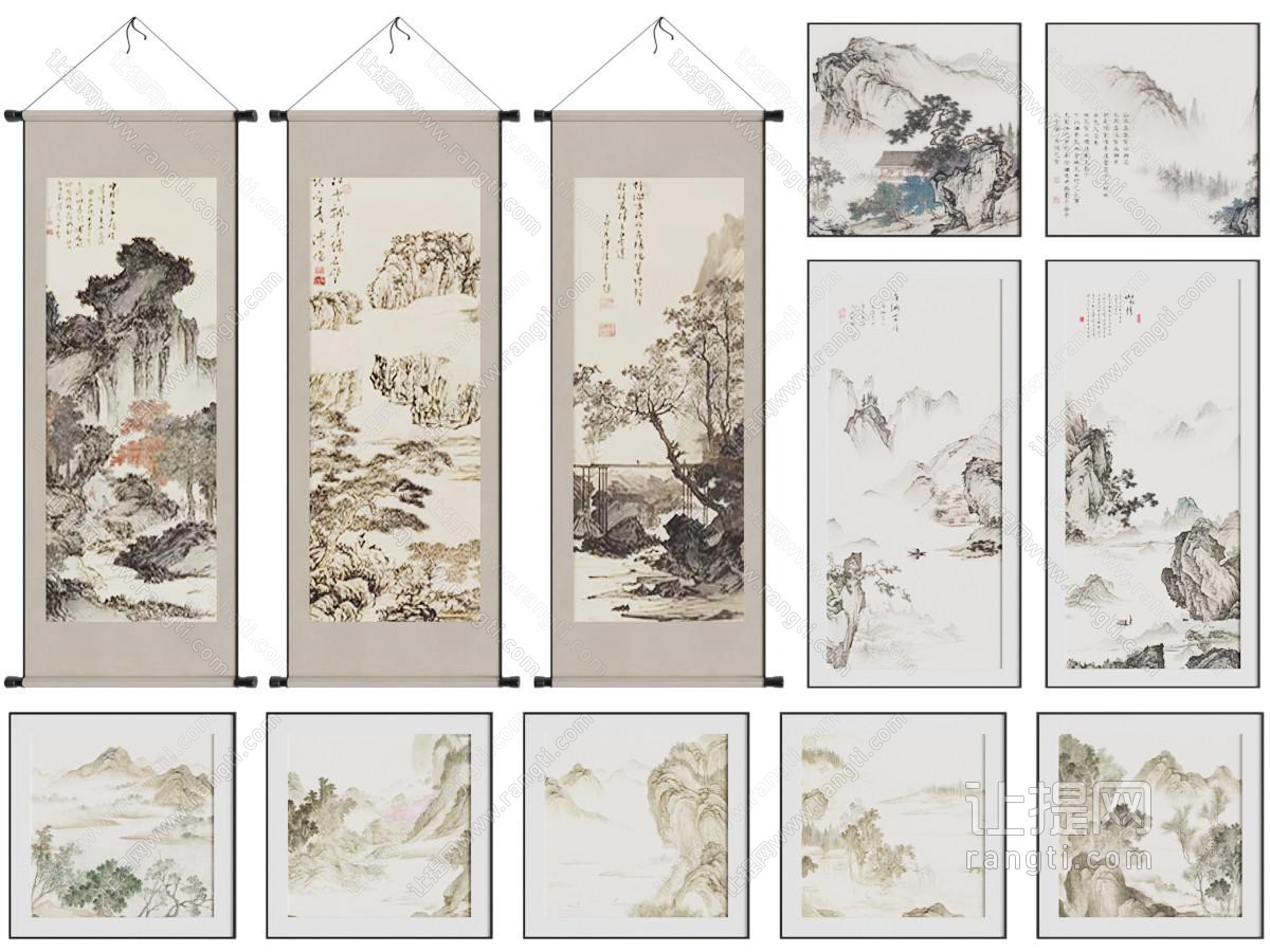 挂画 山水画 装饰画
