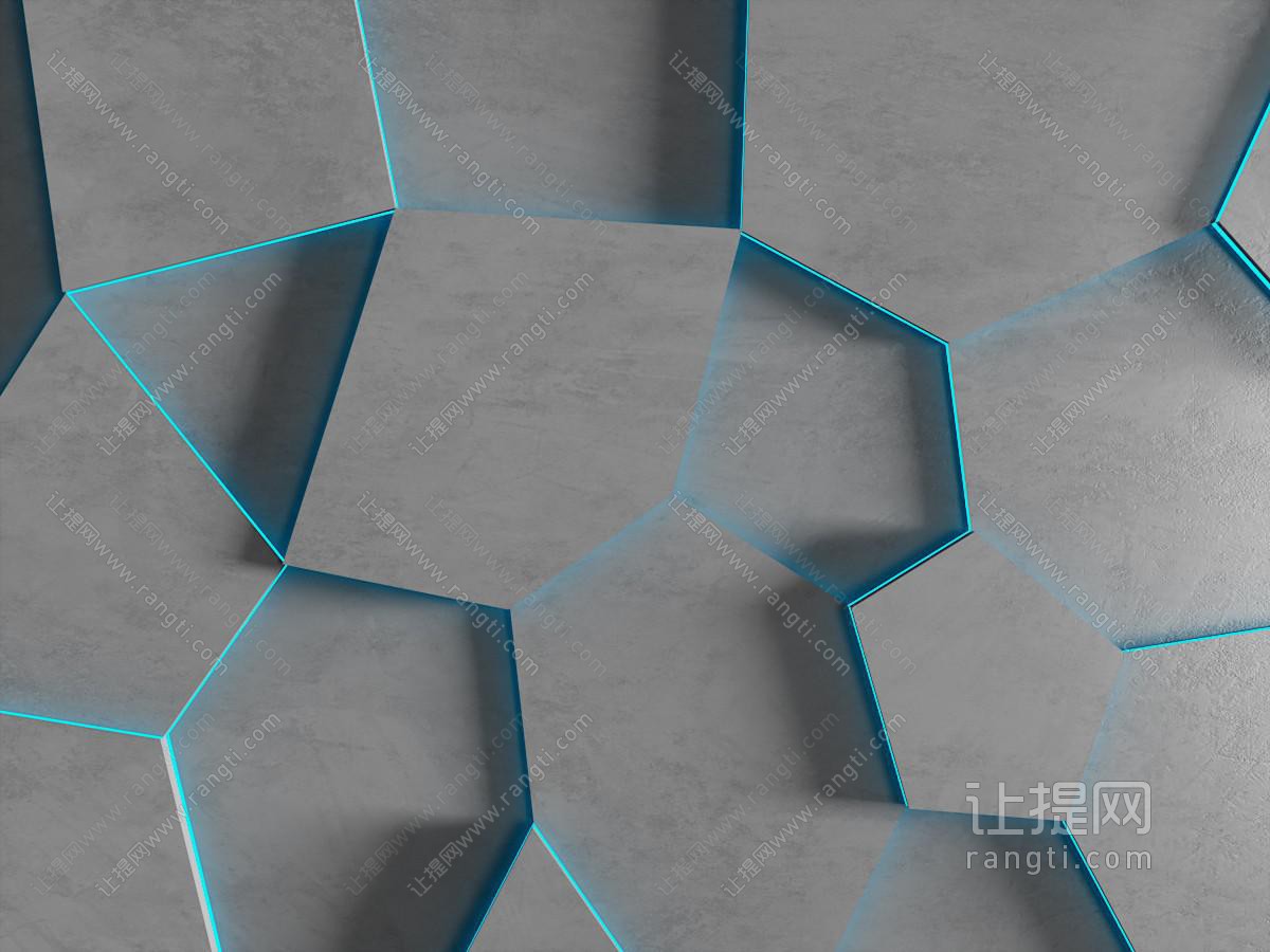 现代异形背景墙